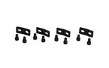 Brackets to connect wedged to straight riser configuratons