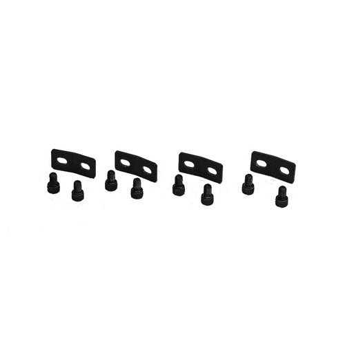 Brackets to connect wedged to straight riser configuratons