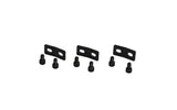 Brackets to connect wedged to straight riser configuratons