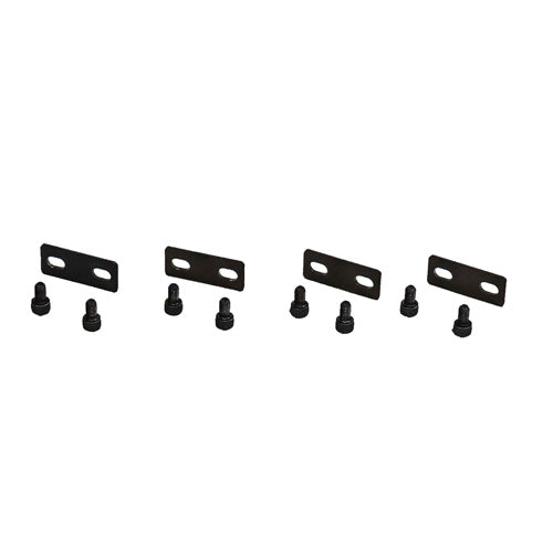 Brackets to connect straight to straight riser configuratons