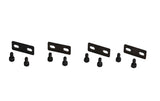 Brackets to connect straight to straight riser configuratons