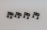 Brackets for connection of wedged to wedged risers configurations w/ mounting hardware  - four pack
