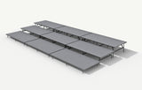 3 Tier Straight Seated Riser System - 24' Long (fits 36 to 48 Chairs)