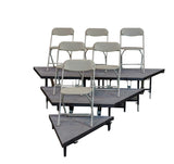 3 TIER WEDGED SEATED RISERS