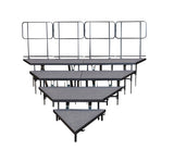 4 TIER WEDGED SEATED RISERS