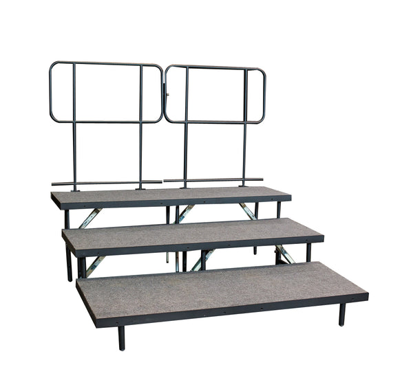4' x 4' Guardrails (2pk) - use to create 8' Rear Guardrail for Straight Seated Risers