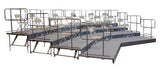 4 Tier Side Guardrail Package for Seated Risers - 2 pack