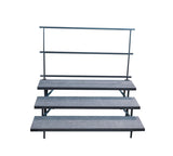 3 TIER STRAIGHT CHORAL RISERS - Riser Connections not Included
