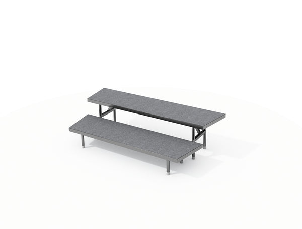 2 TIER WEDGED CHORAL RISERS