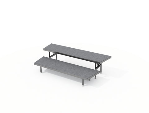 2 TIER WEDGED CHORAL RISERS