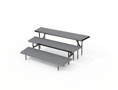 3 TIER WEDGED CHORAL RISERS