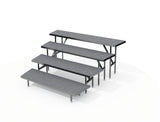 4 TIER WEDGED CHORAL RISERS