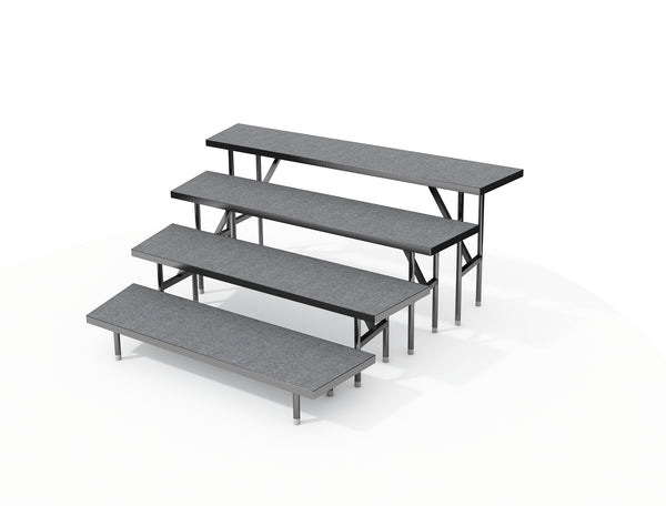 4 TIER WEDGED CHORAL RISERS