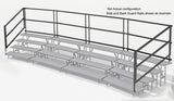 Side Guard Rails for 4 Tier Choral Riser System