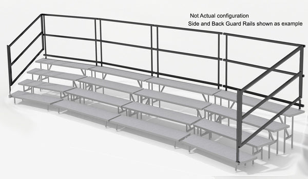 Side Guard Rails for 4 Tier Choral Riser System