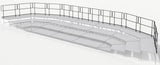 Rear Guard Rails for 4 Tier Seated Risers System